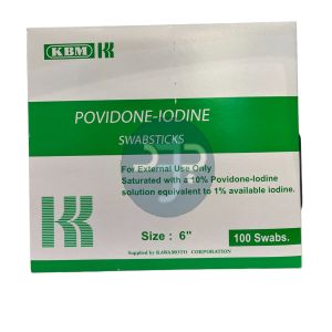 Product-Povidone-Iodine Swabstick 6" Long, Sterile