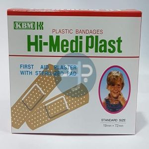 Product-Hi-Mediplast Adhesive Plaster 19x72mm Pk/100