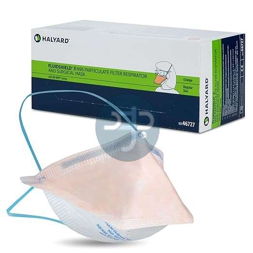 Product- FLUIDSHIELD N95 Particular Respirator And Surgical Mask Box Of 35