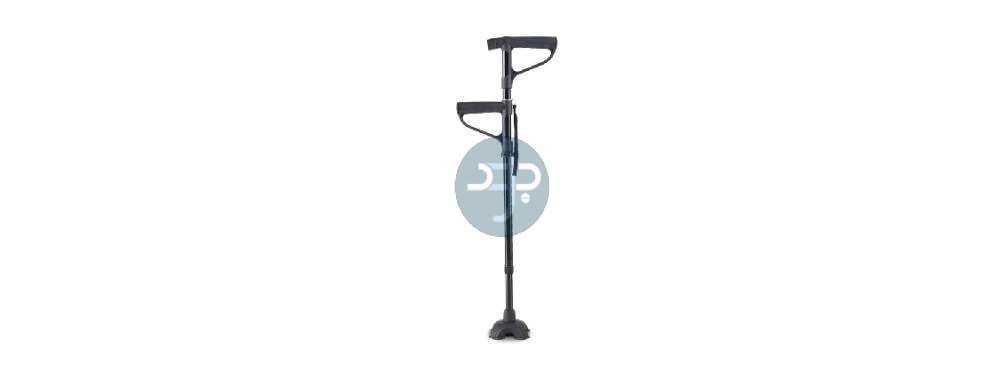 Product-عكاز مع مساعد نهوض بقاعدة رباعية موديل FST812B